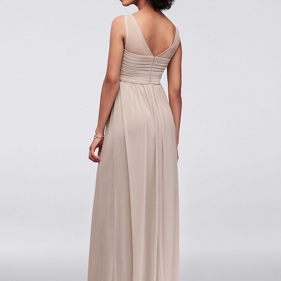 BRIDESMAID/FORMAL DRESS | DAVID’S BRIDAL | PETAL PINK | SIZE 6 | STYLE #F15927 - Picture 9 of 9